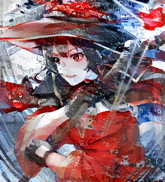 Megumin by SiNoe with American Flag filter