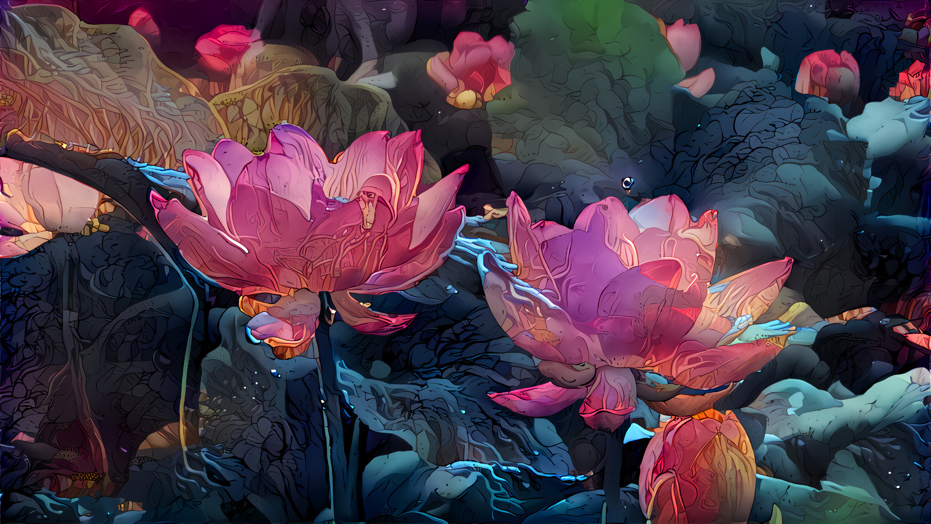 Japanese Lotus Flowers