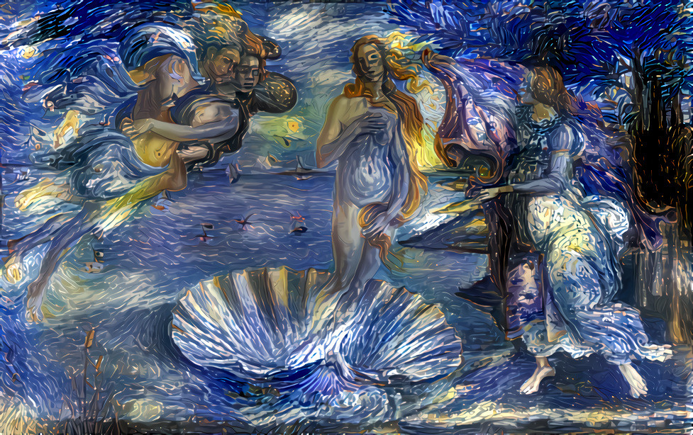 The birth of Venus by Van Gogh