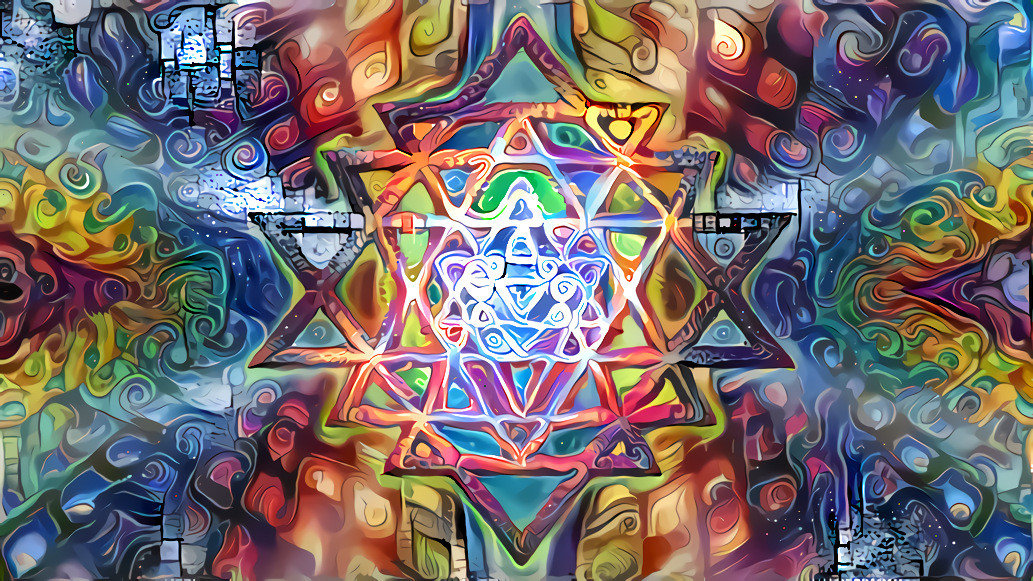 5th Dimensional Shri Yantra  (photoshop collage with DDG style collage)