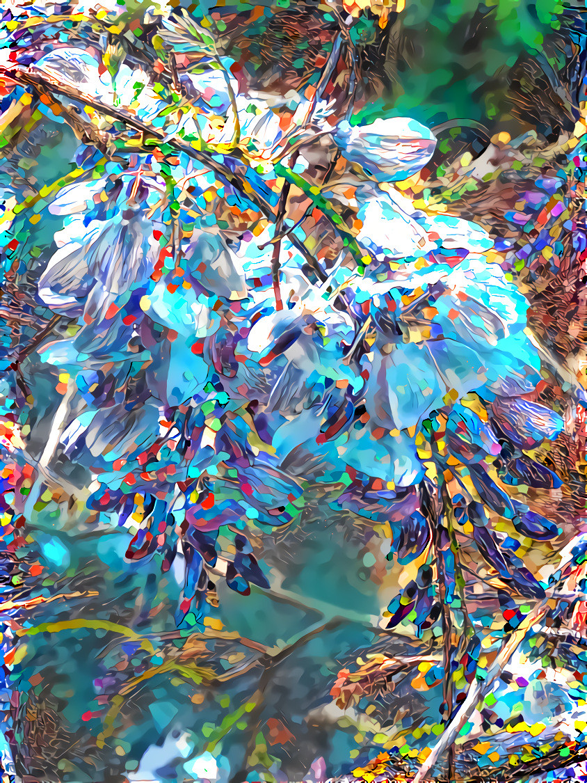 - - - - - 'Augmented Wisteria' - - - - - Digital art by Unreal - from own photo.