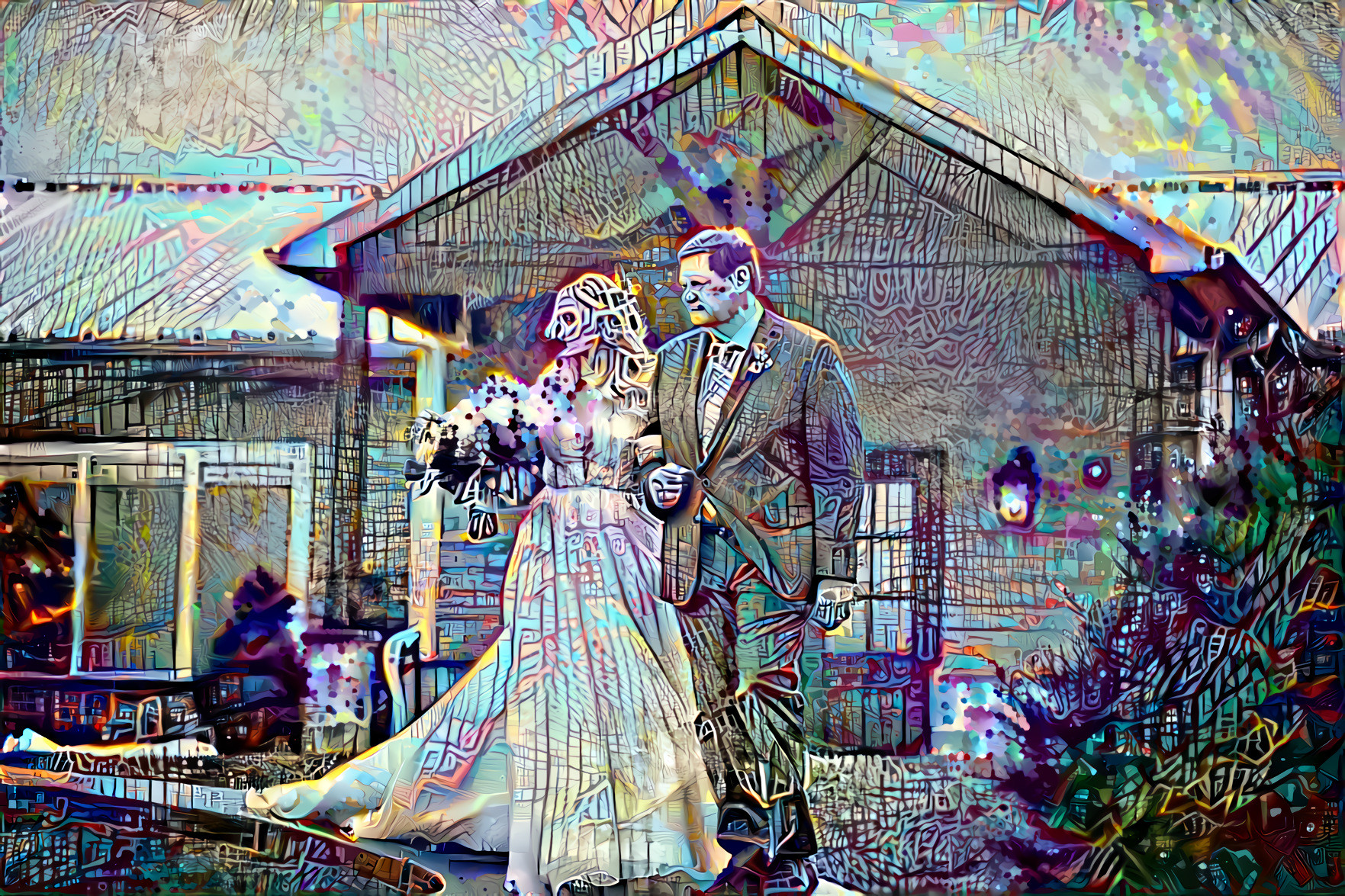 Father and cyborg bride