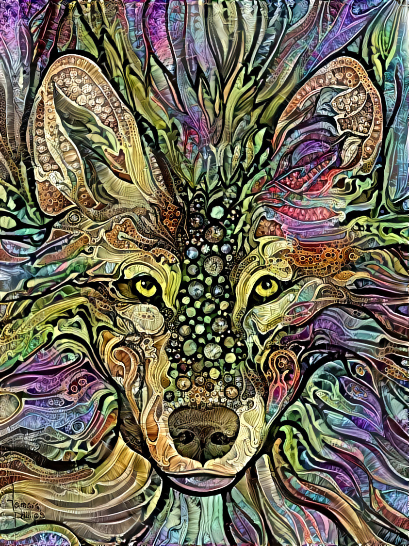 "Vegan wolf" _ source: artwork by Tamara Phillips _ (210129)
