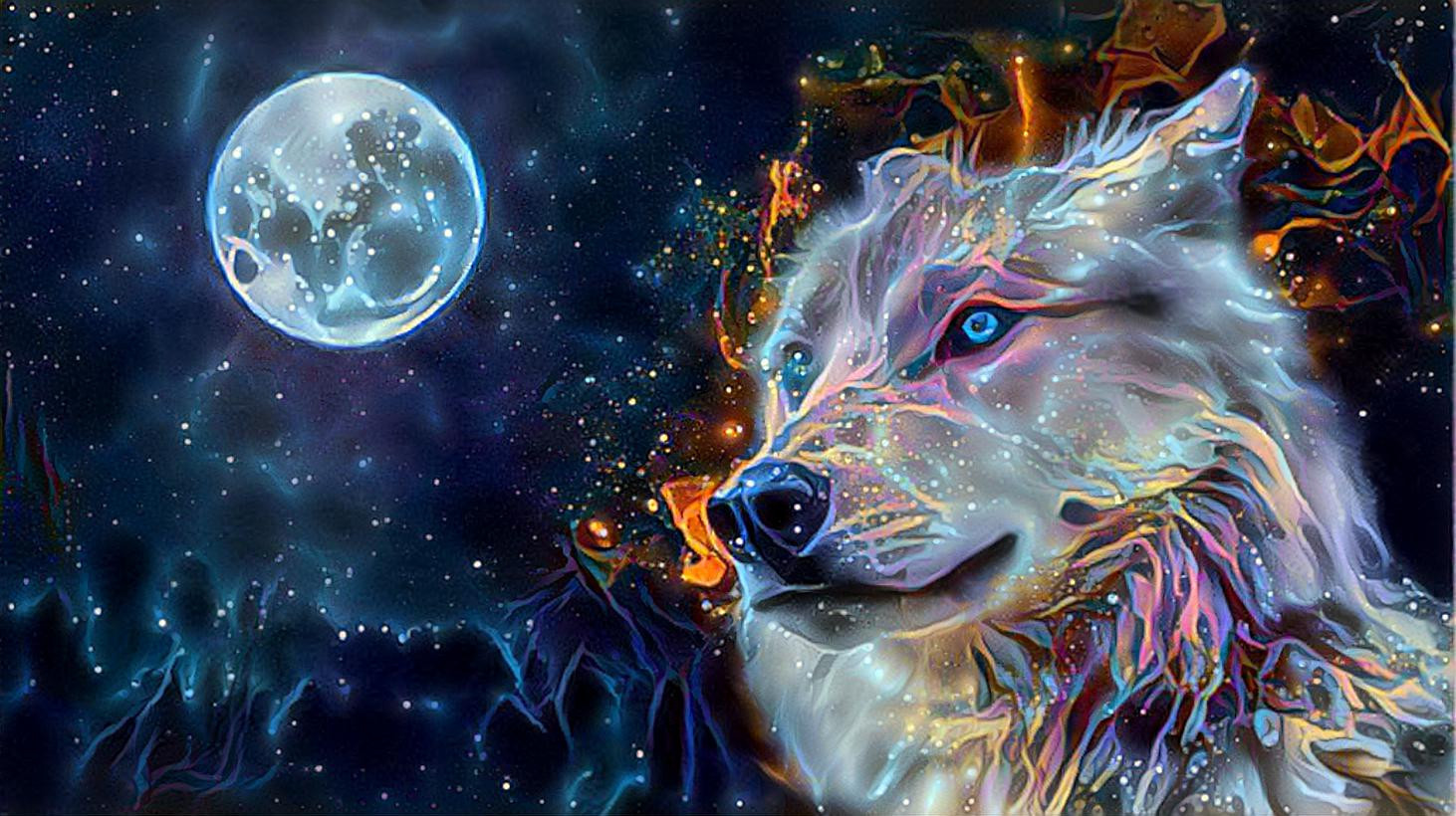 Wolf at Night