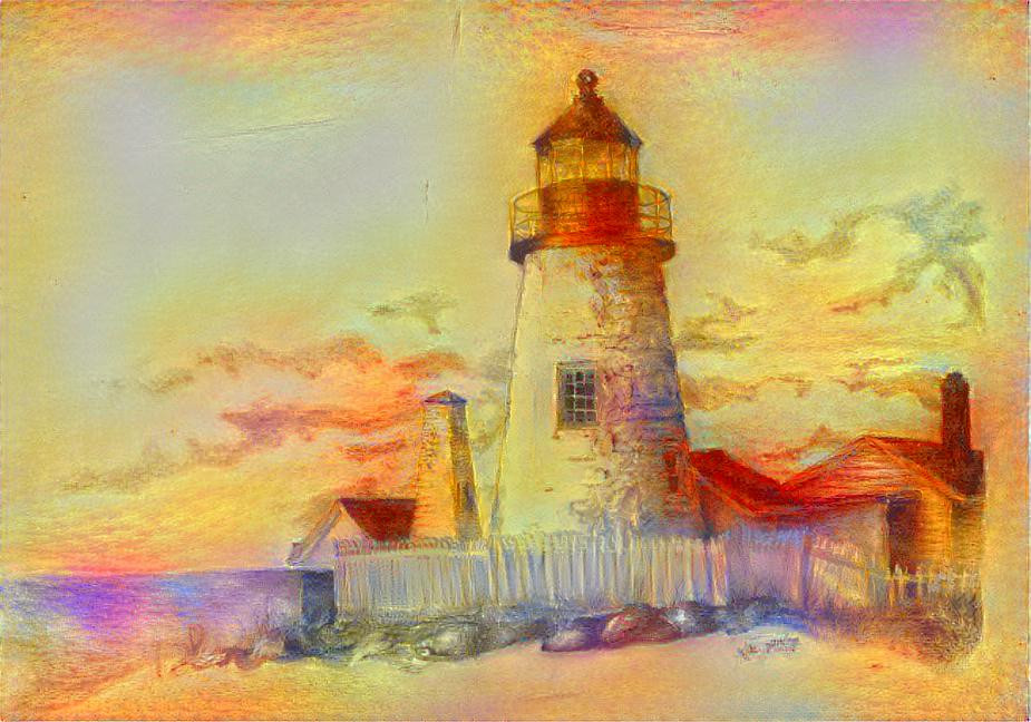 Colorful lighthouse