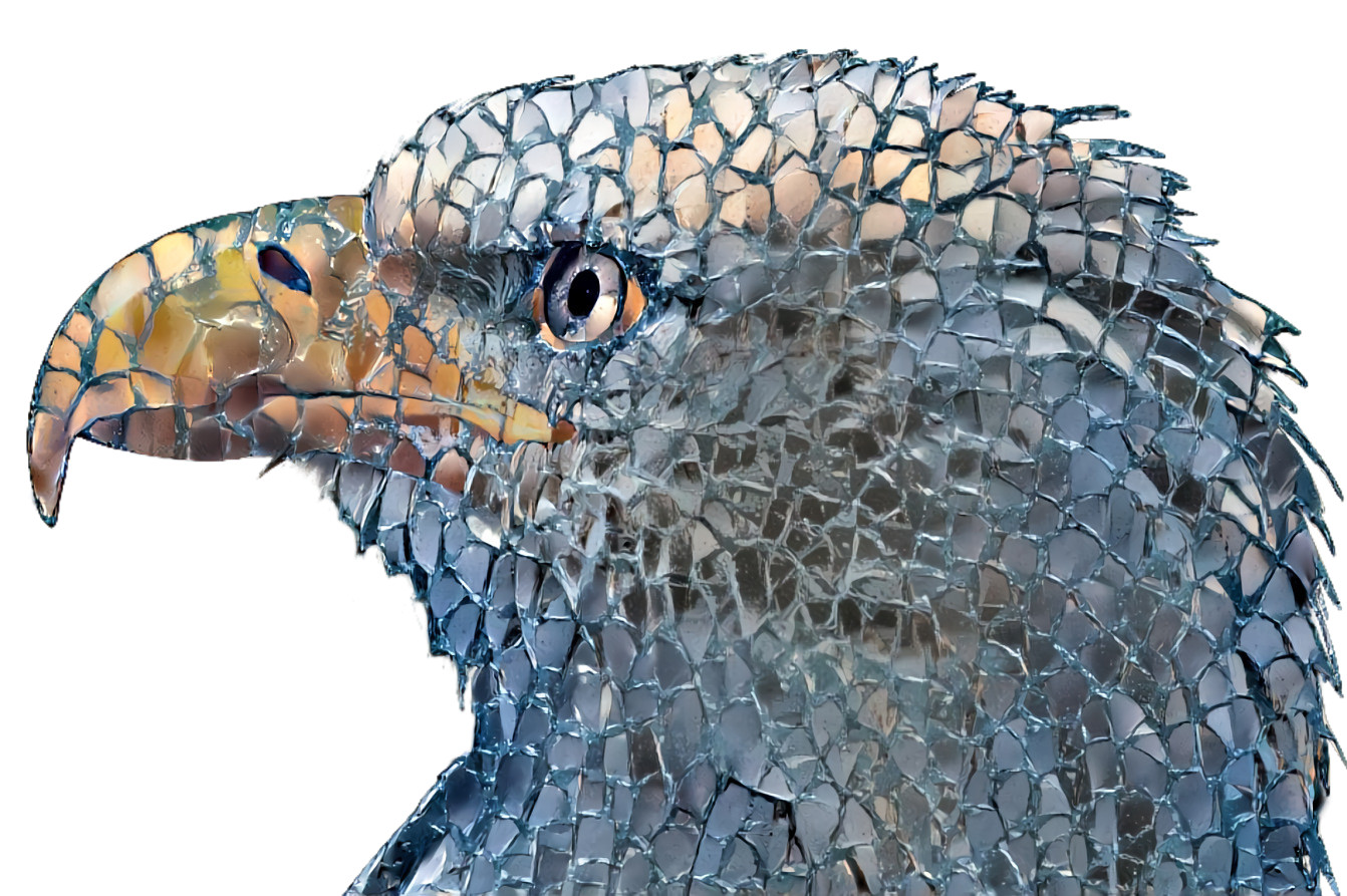 Shattered Glass Eagle - Style Transfer Art