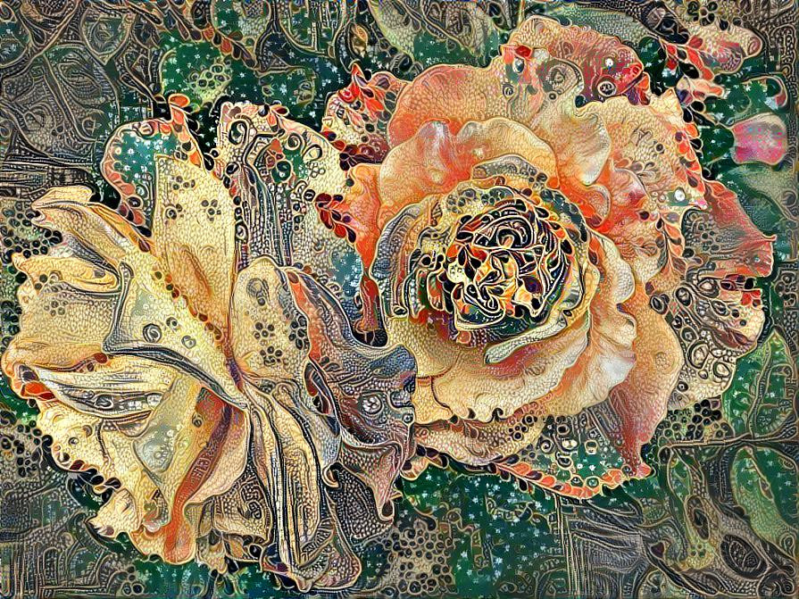Decaying roses