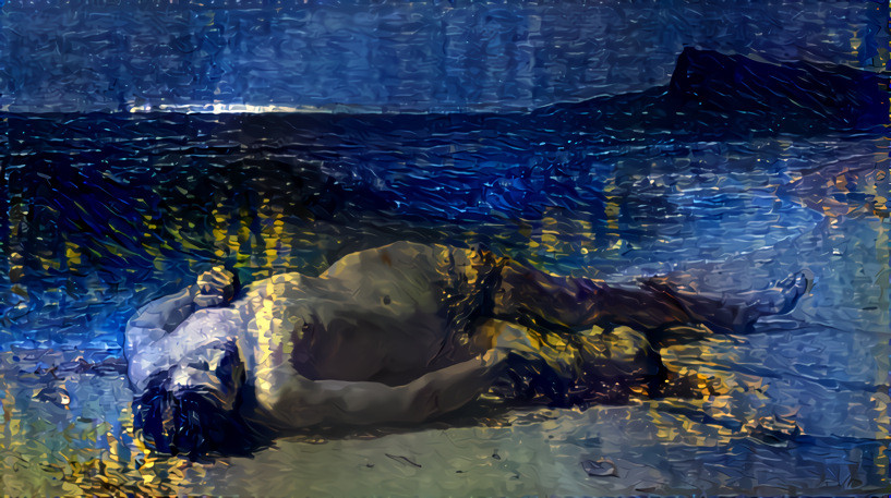 Peace after the storm by Ferdinand Schauss + La Nuit étoilée by Vincent van Gogh