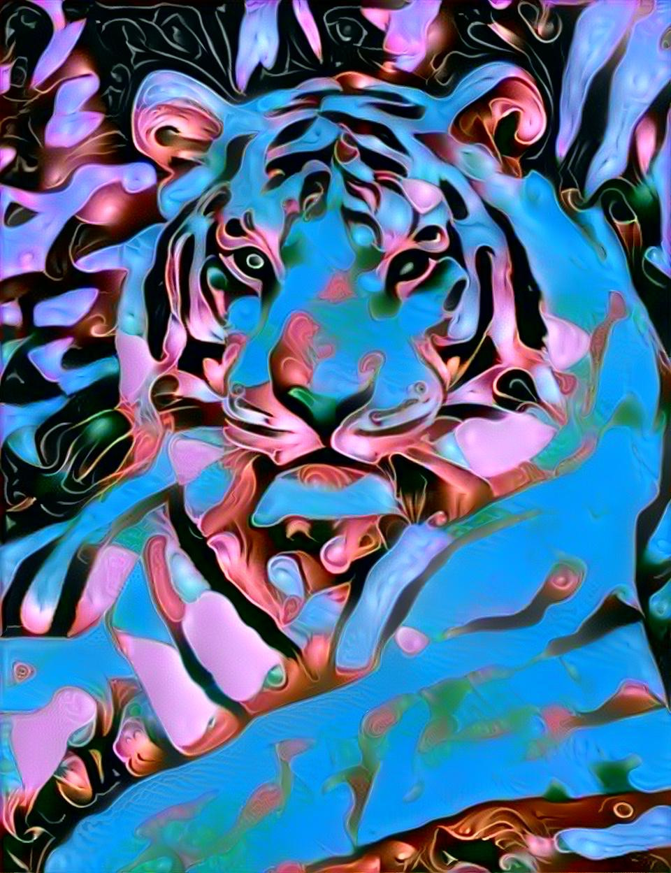 Bluetiful tiger
