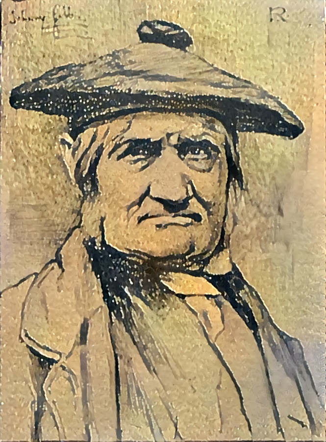 Johnny Gibb of Gushetneuk. Drawing by Sir George Reid