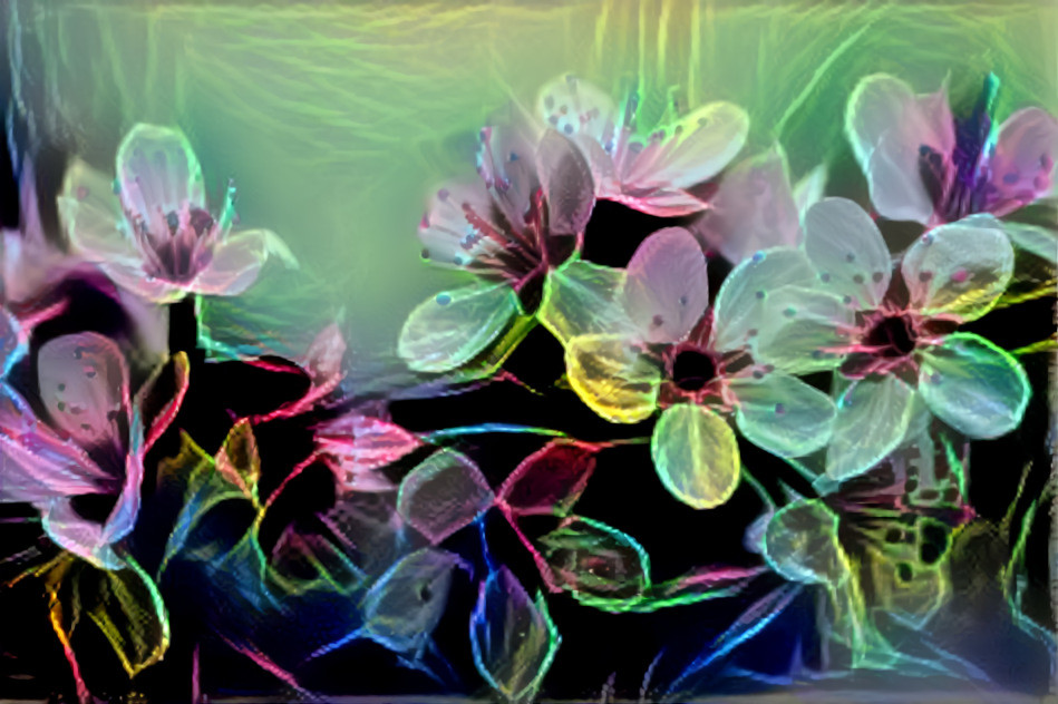 Neon flowers