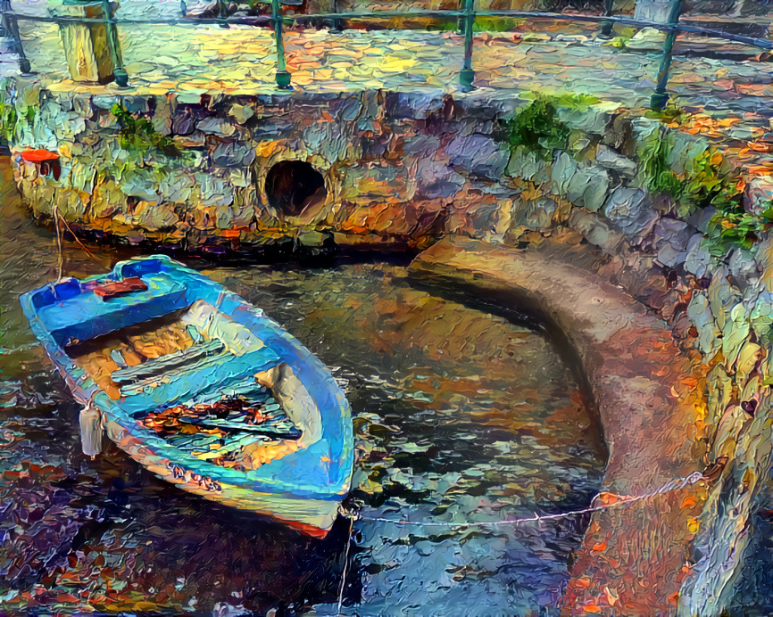 Detail in the old port of Opatija, Croatia 