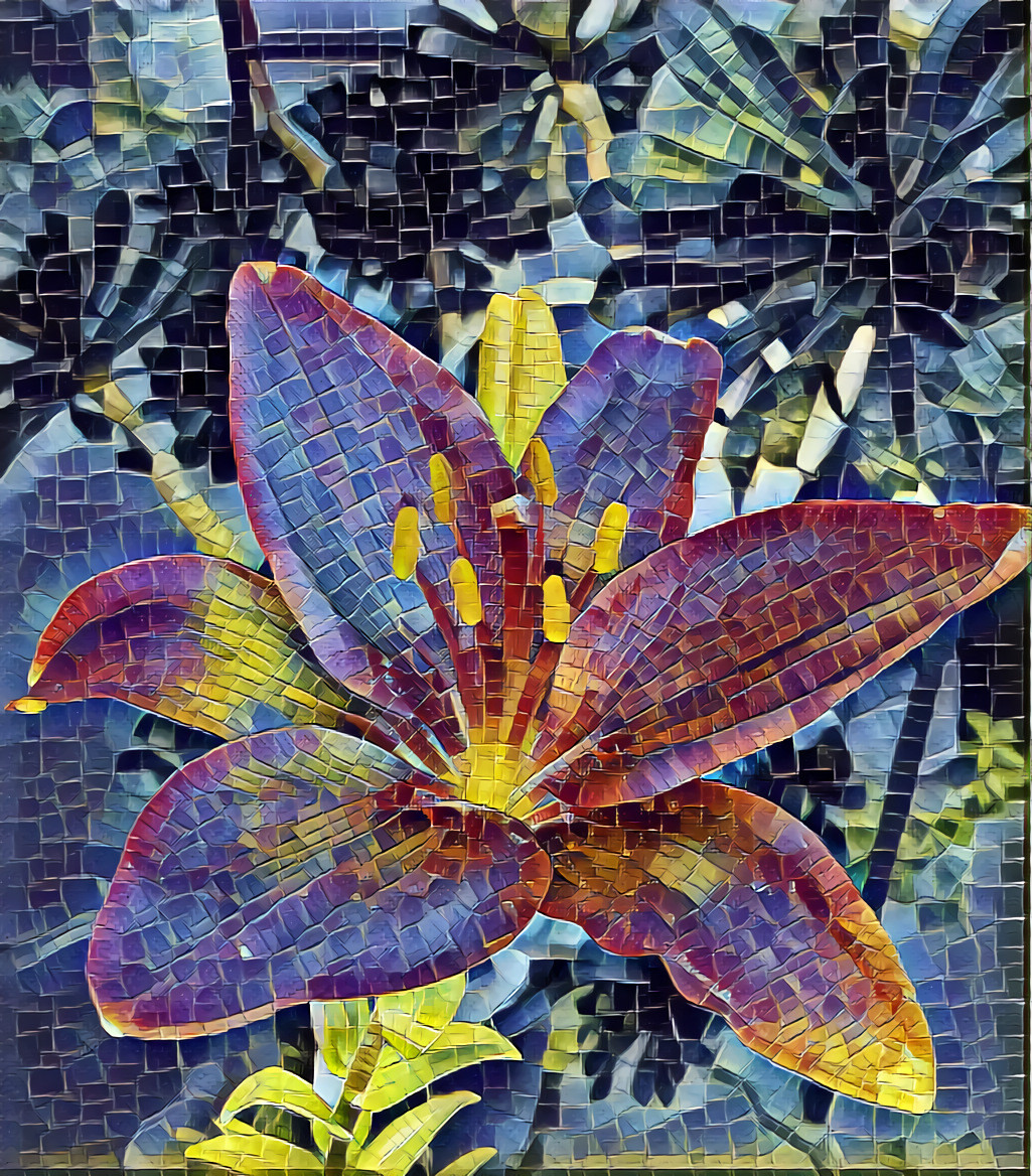 lily mosaic style