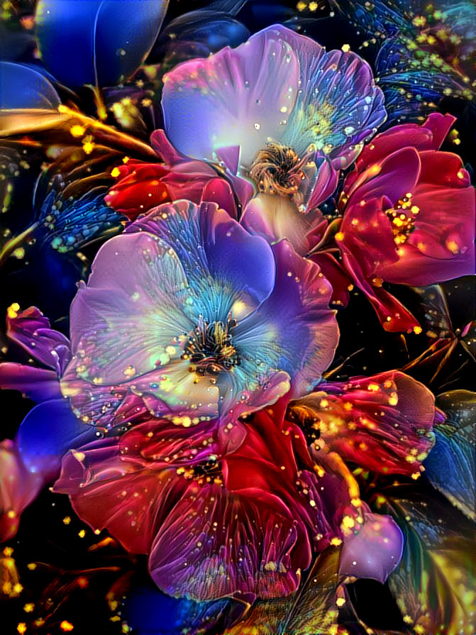 "Festive Flowers" - by Unreal from own photo.
