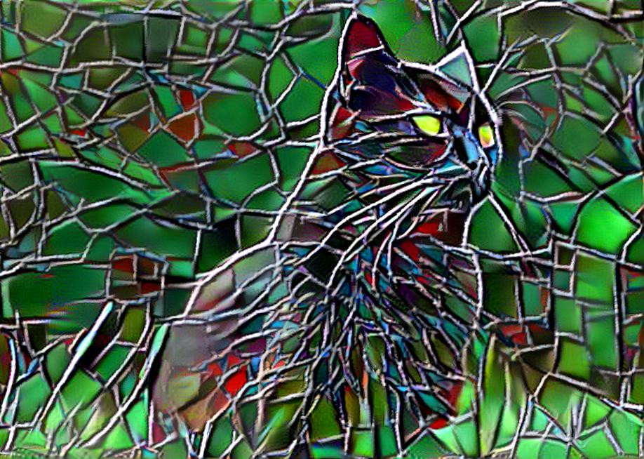 Stained Glass Gato