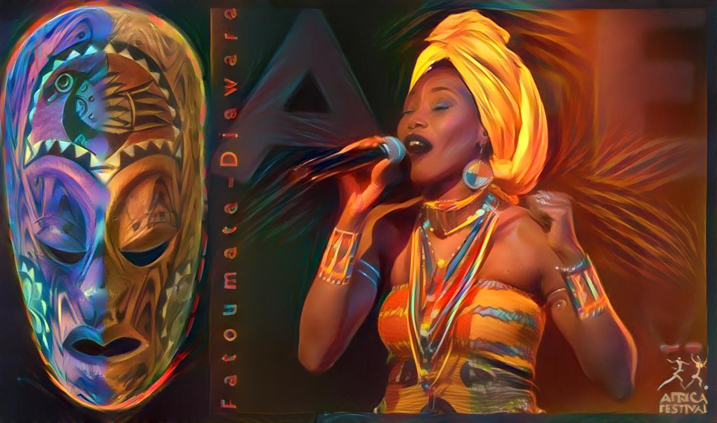 My fan page creation for the lovely and talented singer Fatoumata Diawara.