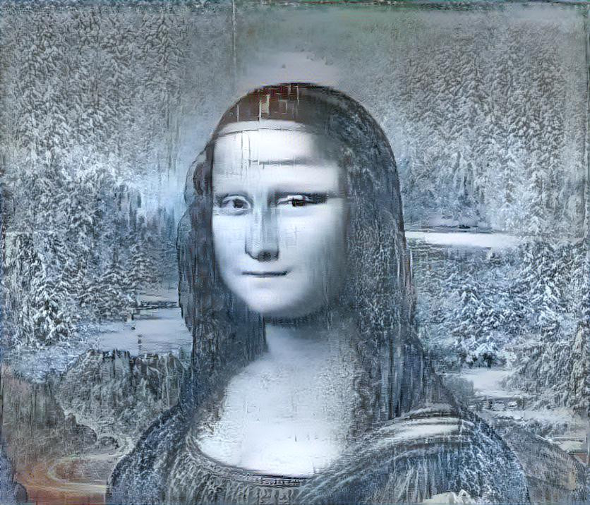 snow Mona Lisa