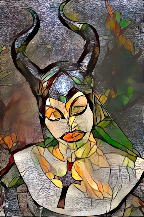 Sister Mary Maleficent in Stained Glass
