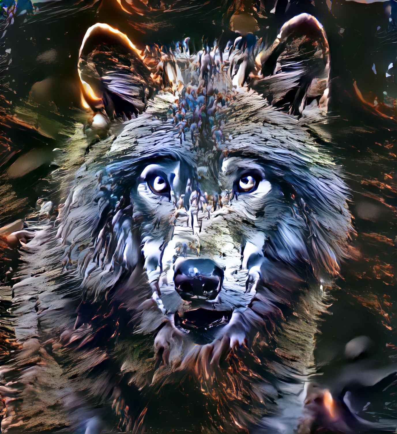 Digitally Imbued Wolf