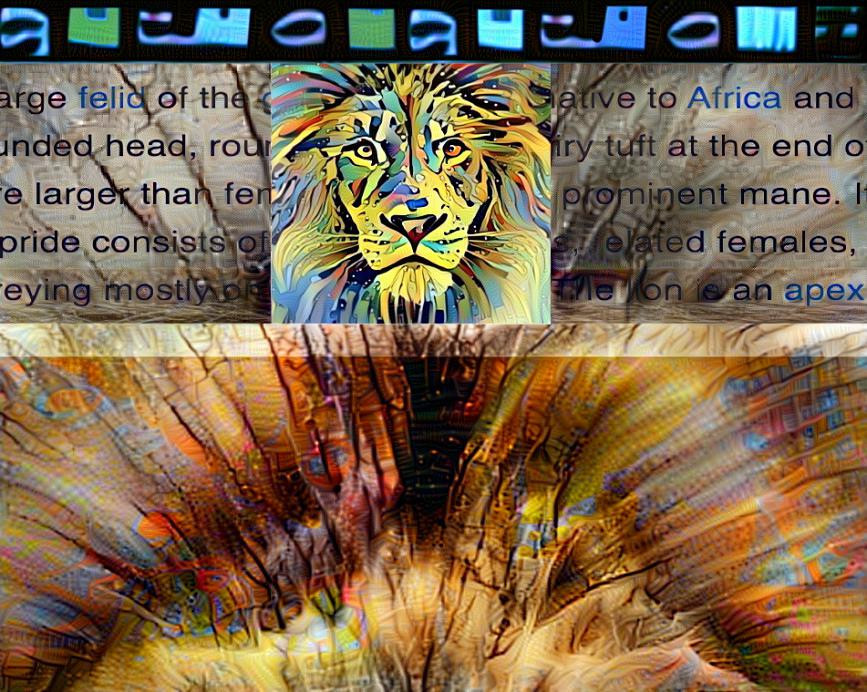 Majestic Lion Photo Montage - Image 8 of 9