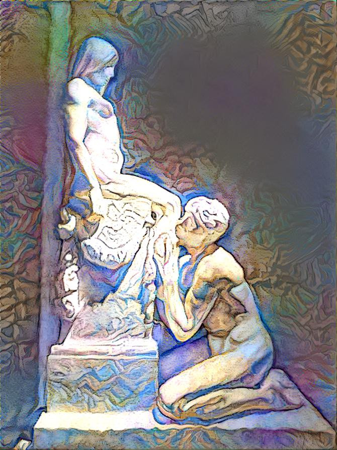 Adoration ( statue by Stephen Sinding)