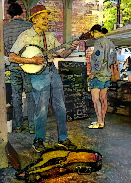 Bob and His Banjo Saturday Mornings at the Local Farmers' Market