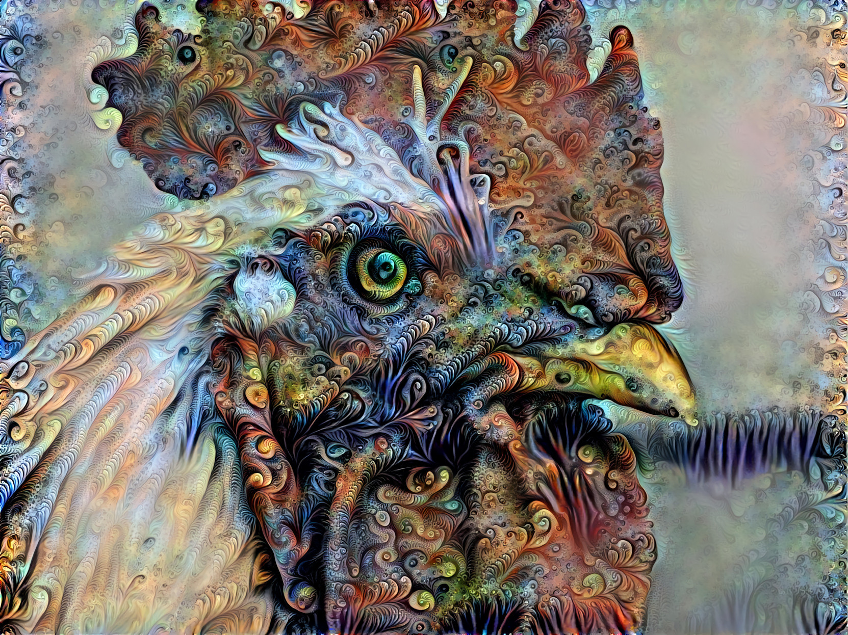 Extremely Fabulous Fractal Rooster