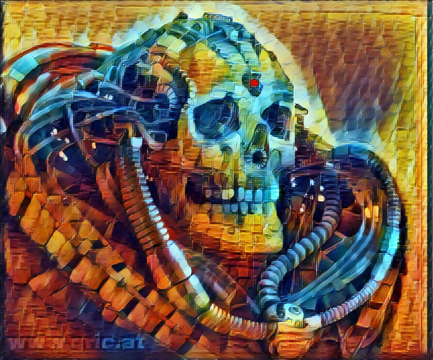 Grics colorful skull