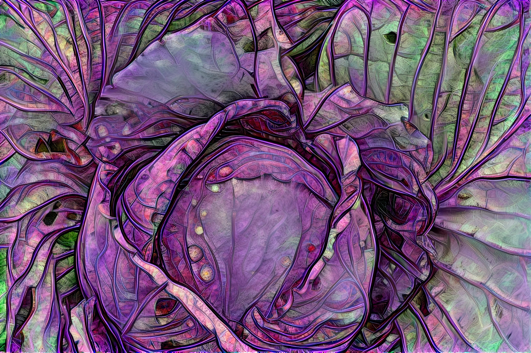 Purple and Green Cabbage