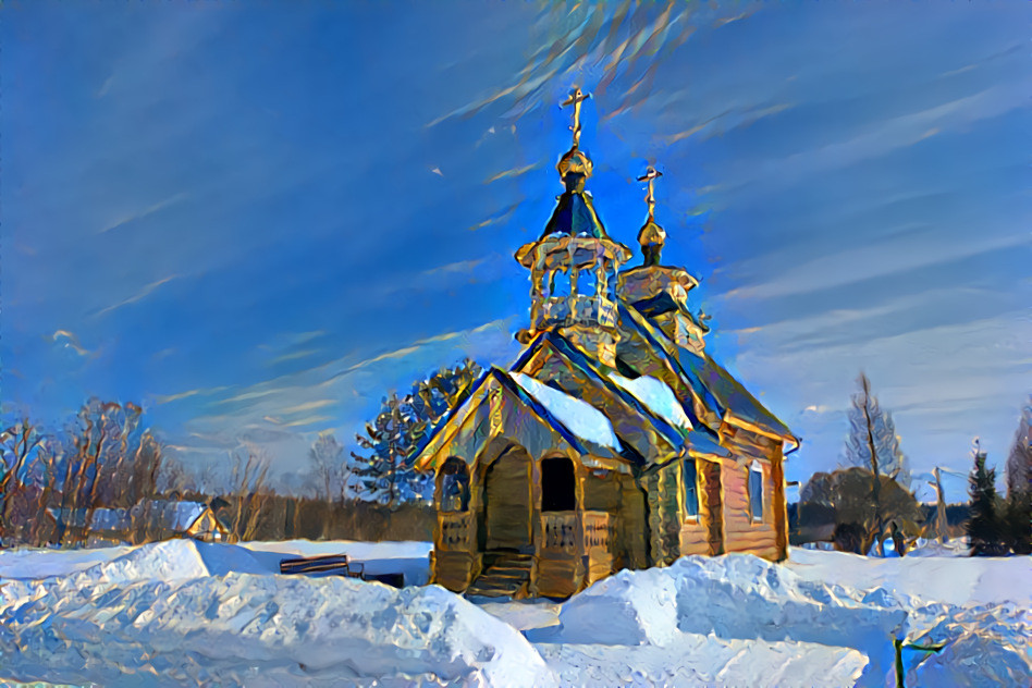 Peter and Paul church in the village of Kholova, Novgorodskaya Oblast