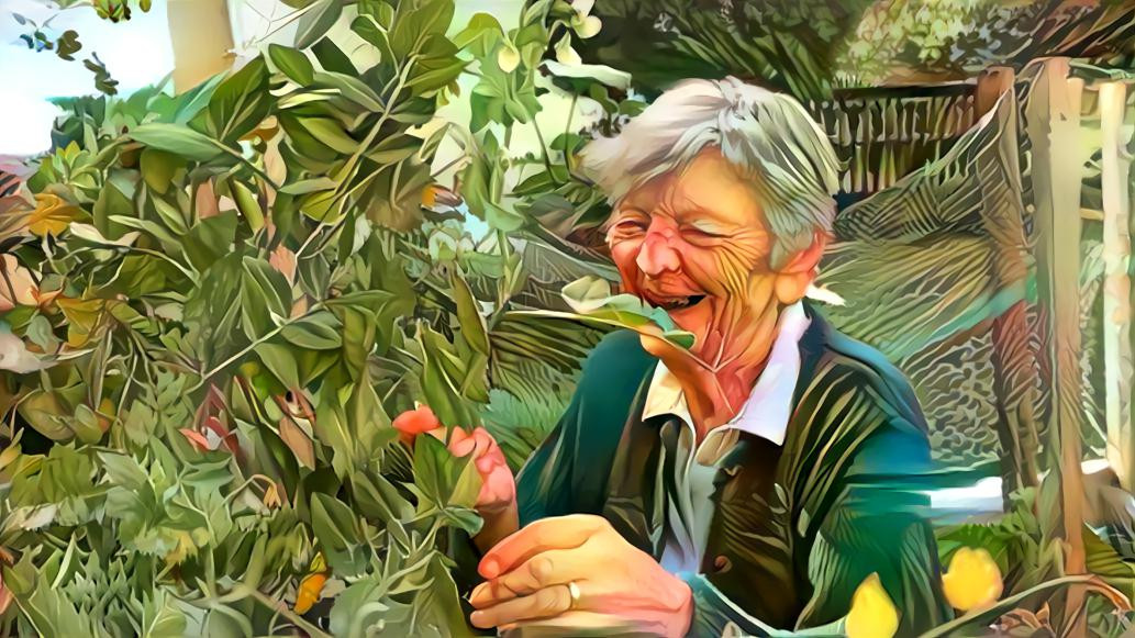 Grandma and the peas