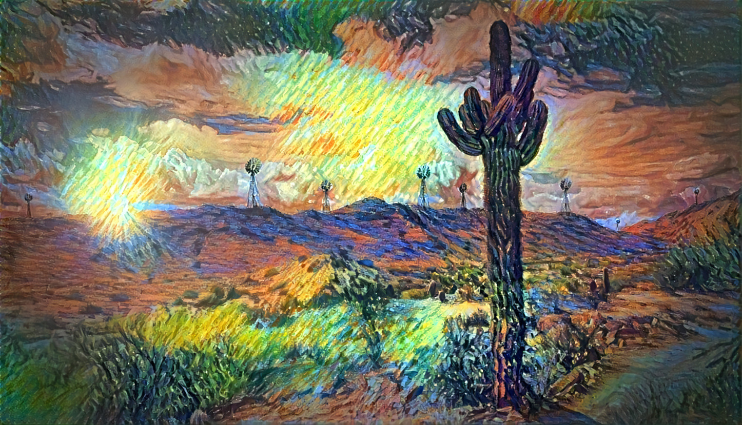 Colorful desert