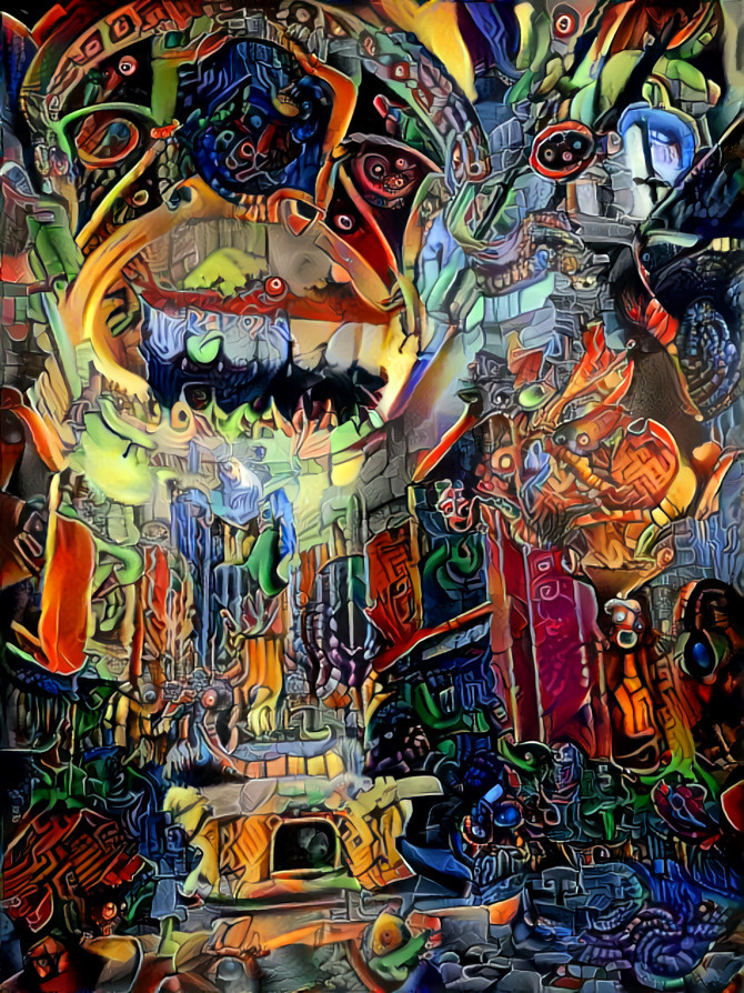 Victoria Cathedral gets a psychotropic aztec look 
