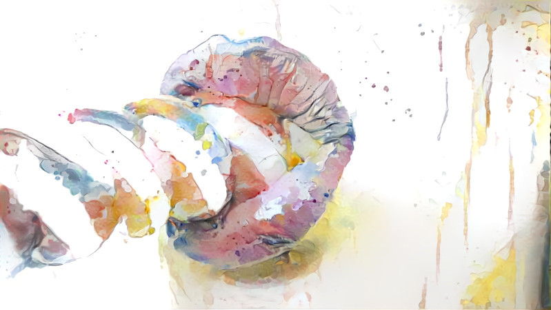 lips, candycane, watercolor, painting