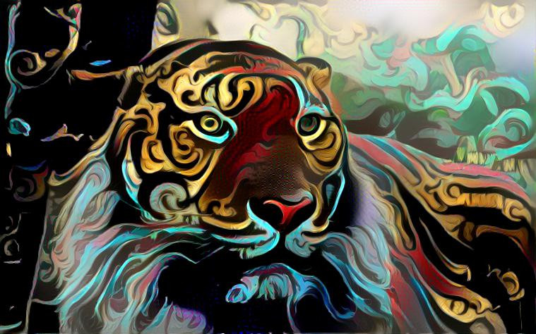 Amur Tiger in Color 