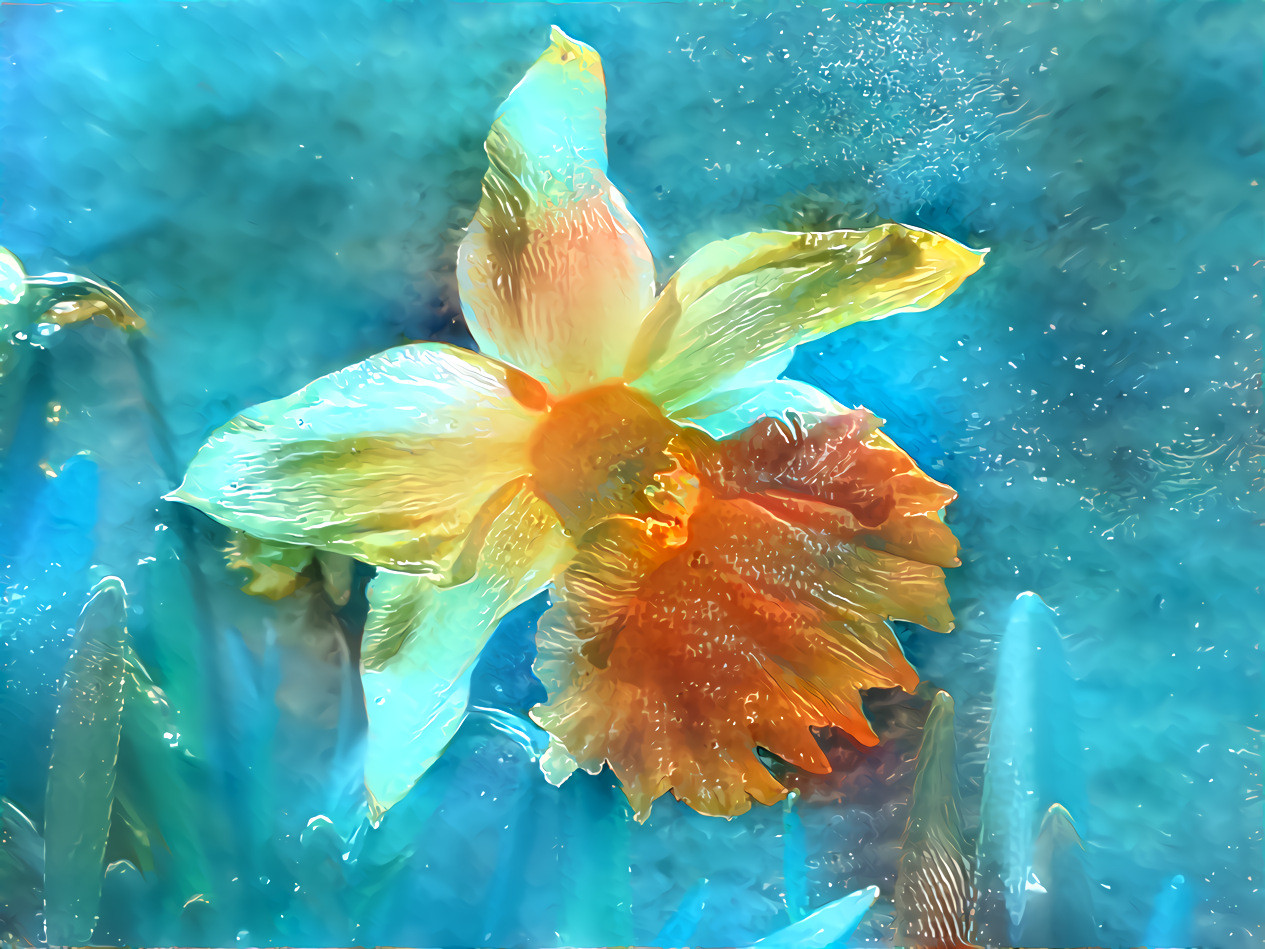 floating daffodil