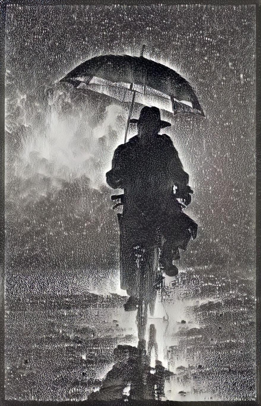 Bicycle in the Rain