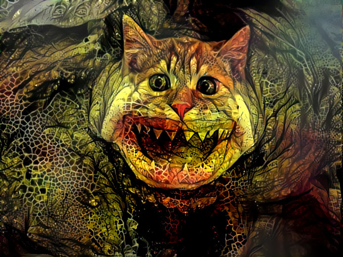 Scary Cat Halloween Card Background https://www.zazzle.com/z/gdq9x?rf=238869191563804472