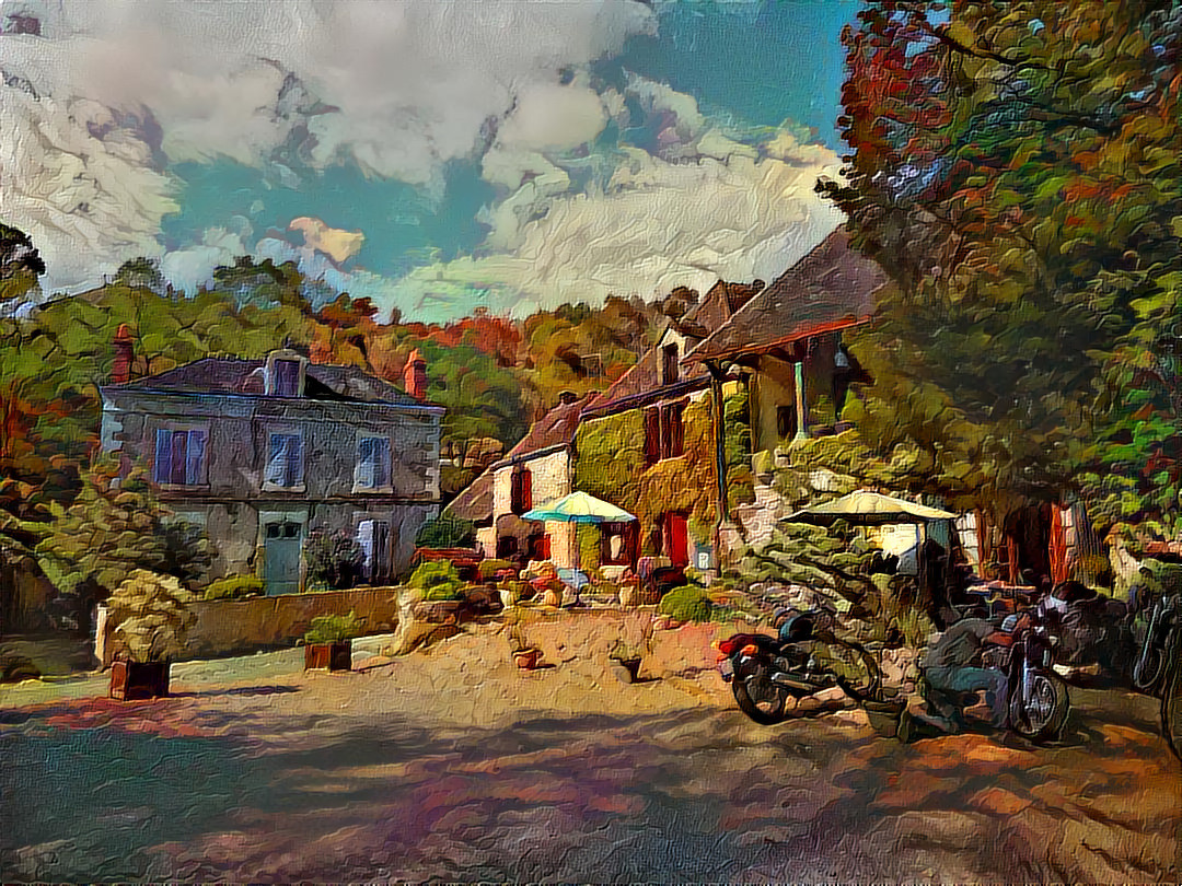 - - - - - 'Gargilesse in Indre région - Central France' - - - - - Digital art by Unreal - from own photo.