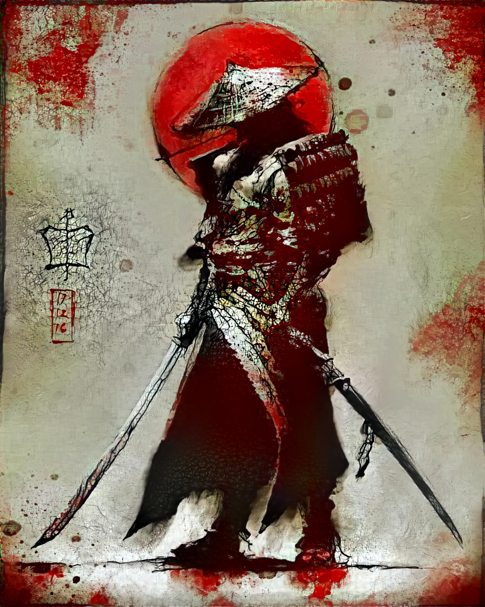 "Samurai Back From War"