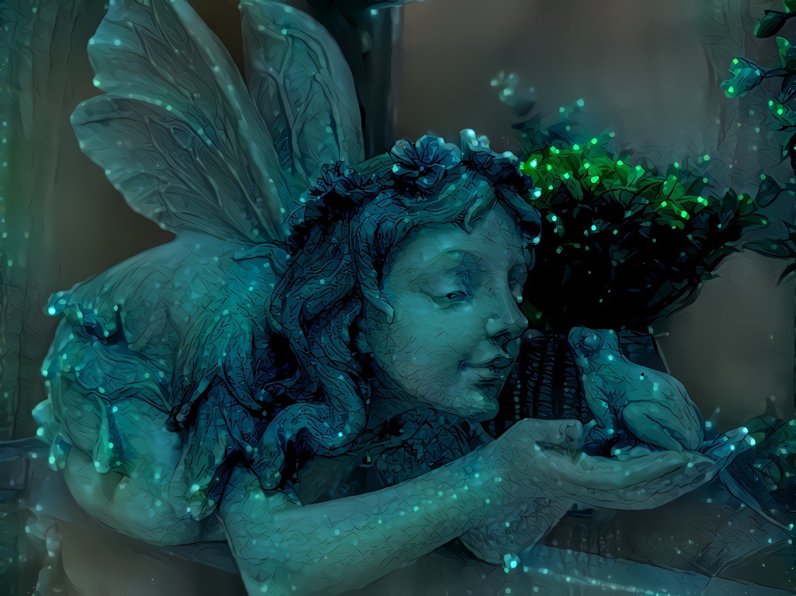 Fairy and Frog - my original image