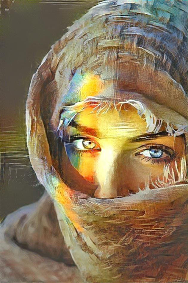 Veiled Woman in Prism