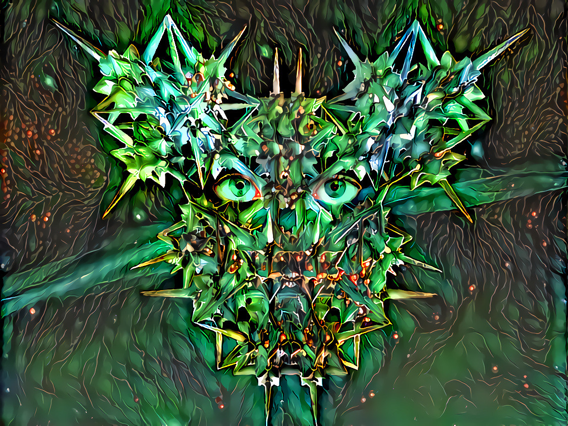 Green devil (Source made of a Hubble photo, MB3D and eyes)