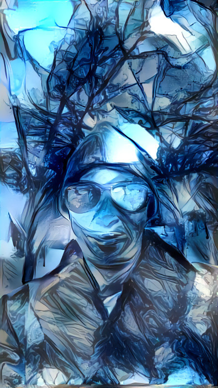 Winter Portrait in Blue