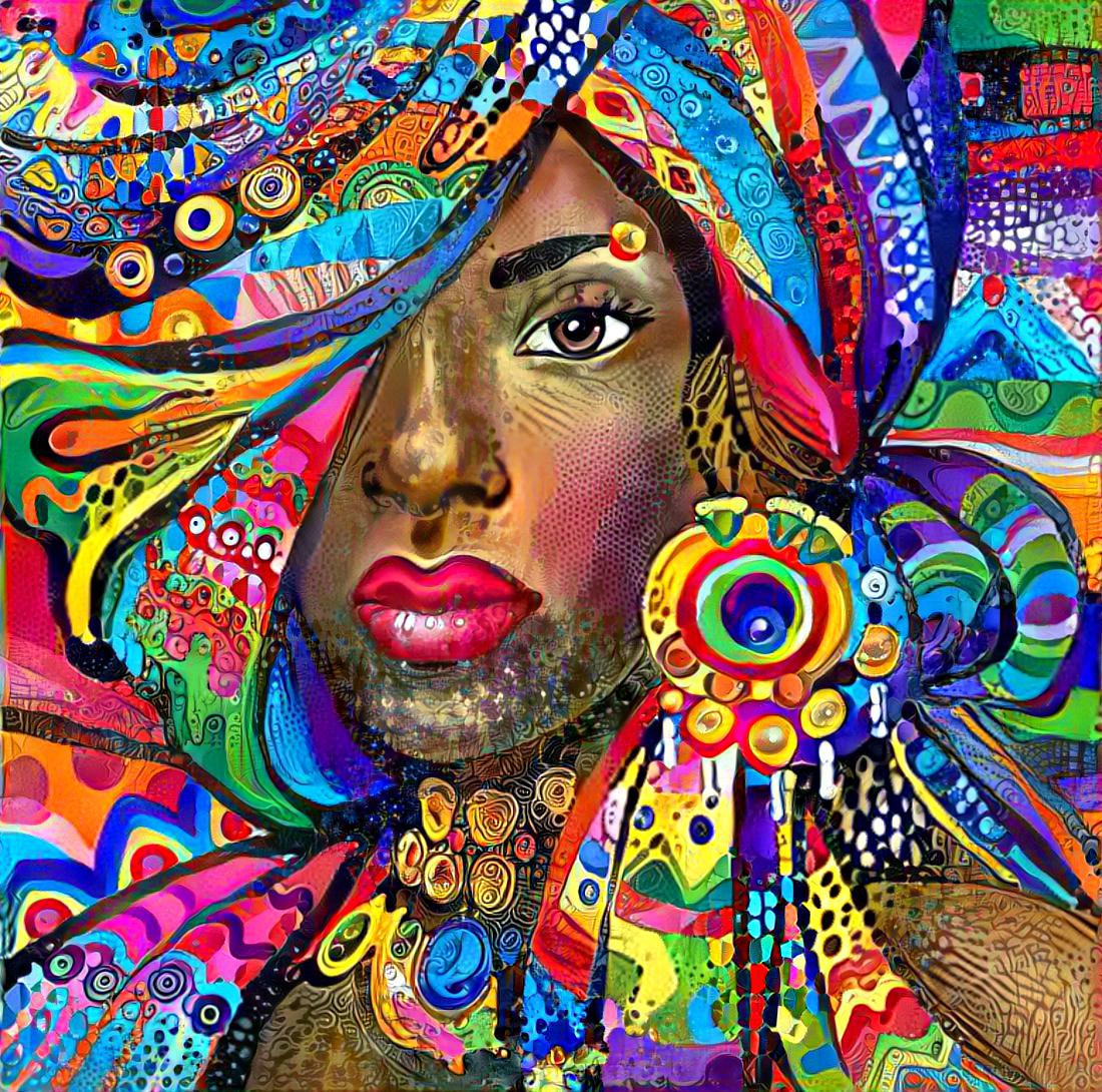 Colordul African Woman