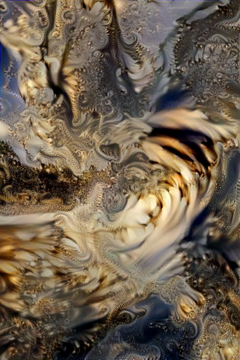 wave - brown, white, fractal