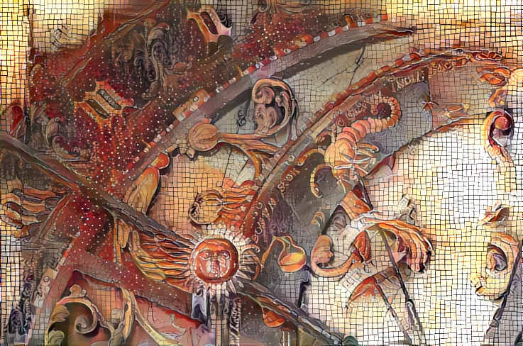 Delicate clockwork mosaic