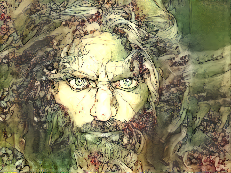 Wild Man in the Style of Edmund Dulac