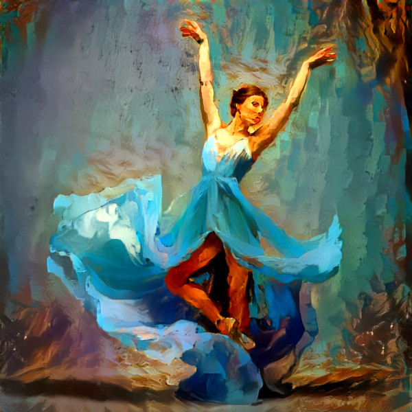 Ballet Dancer in Blue