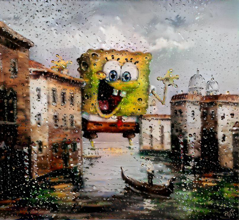 Spongezilla in Venice